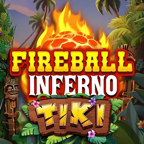 Fireball Inferno Tiki logo – Slots by NetEnt at Lataamo Casino